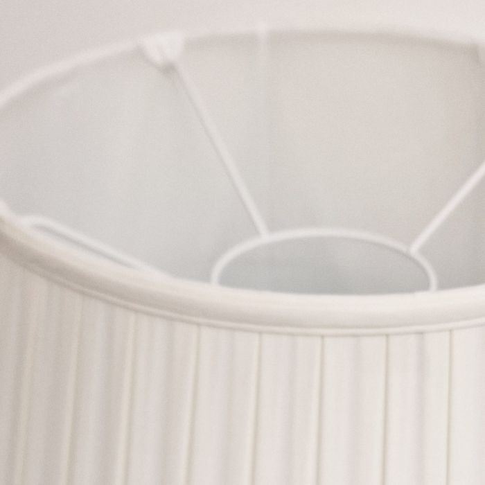 18" Cotton Box Pleat Ivory (46Cm)