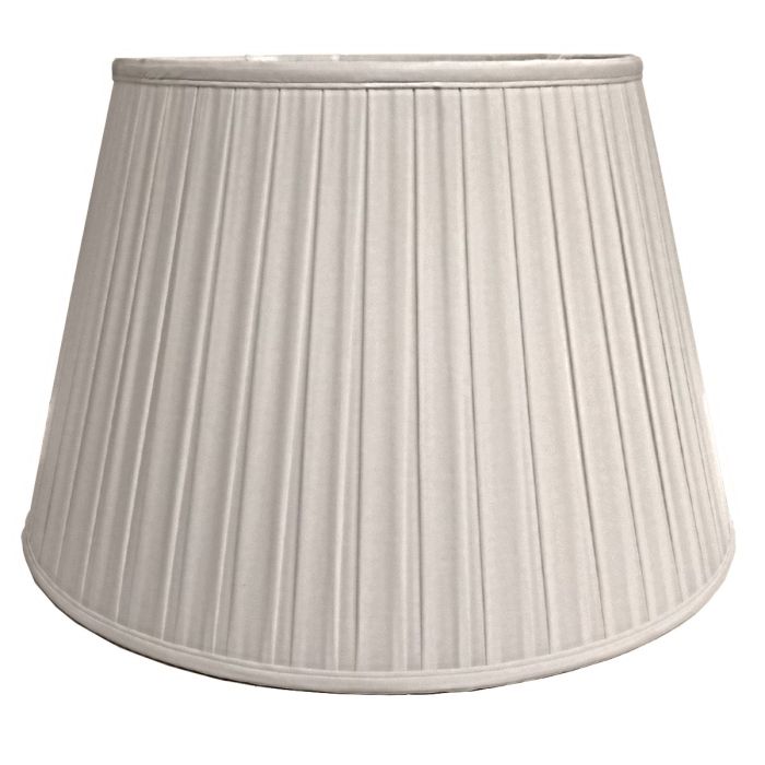 18" Cotton Box Pleat Oyster (46Cm)