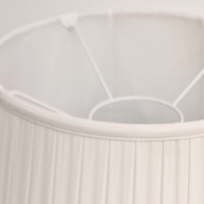 18" Cotton Box Pleat Oyster (46Cm)