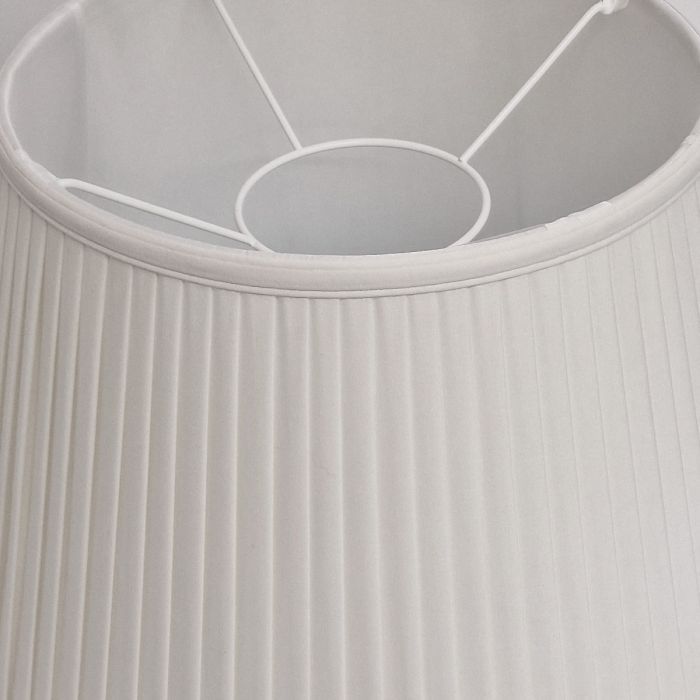 18" Cotton Fine/Pencil Pleat Ivory (46Cm)