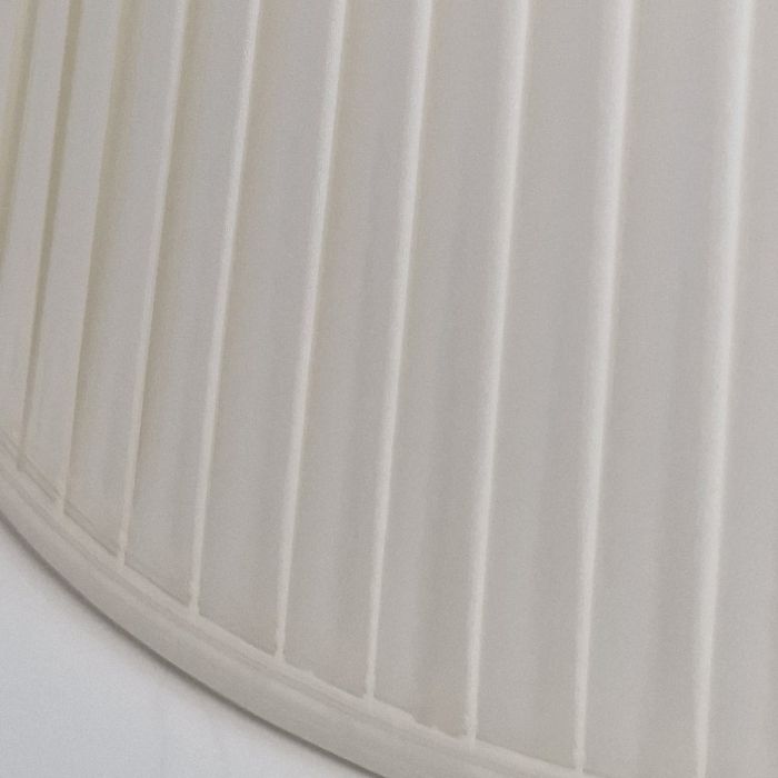 18" Cotton Fine/Pencil Pleat Ivory (46Cm)