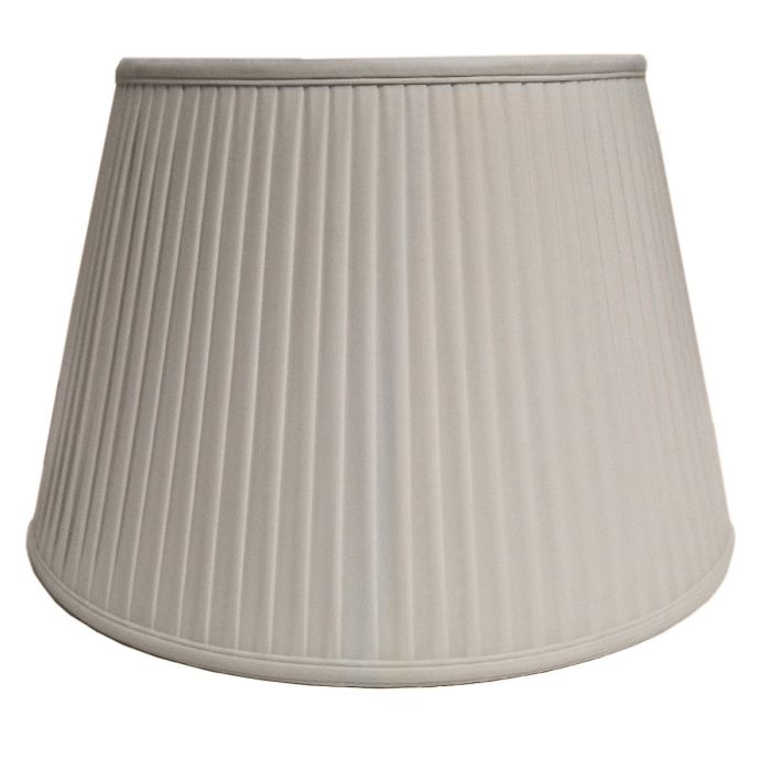 18" Cotton Fine/Pencil Pleat Oyster (46Cm)