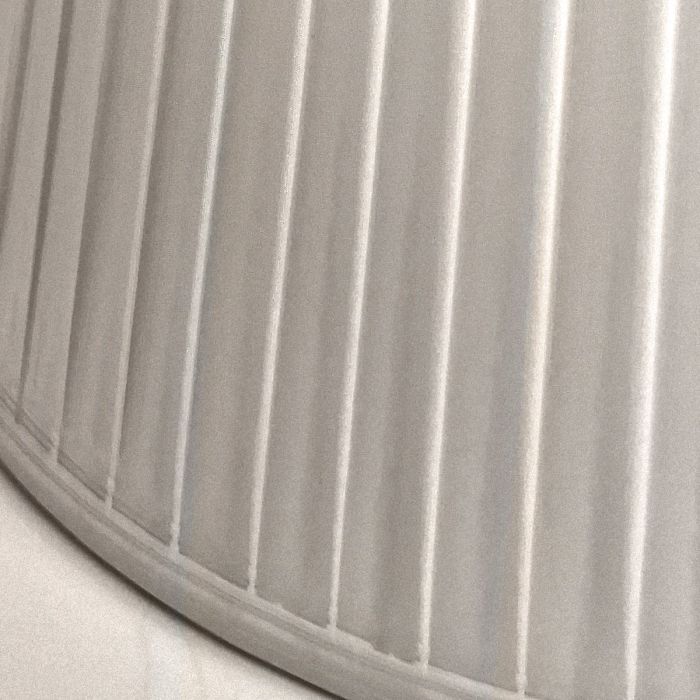 18" Cotton Fine/Pencil Pleat Oyster (46Cm)