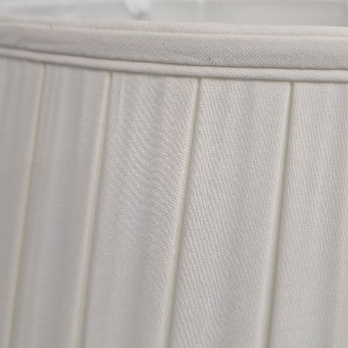 20" Cotton Box Pleat Ivory (51Cm)