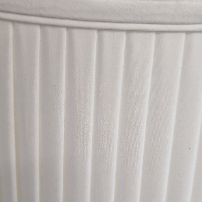 20" Cotton Fine/Pencil Pleat Ivory (51Cm)
