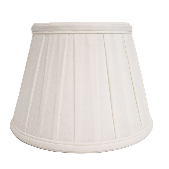 8" Cotton Box Pleat Ivory (20Cm)