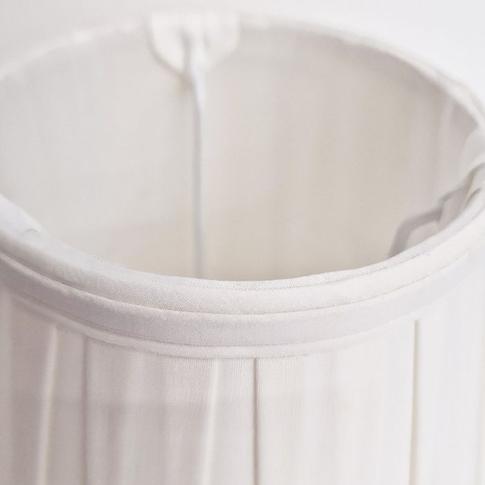 8" Cotton Box Pleat Ivory (20Cm)