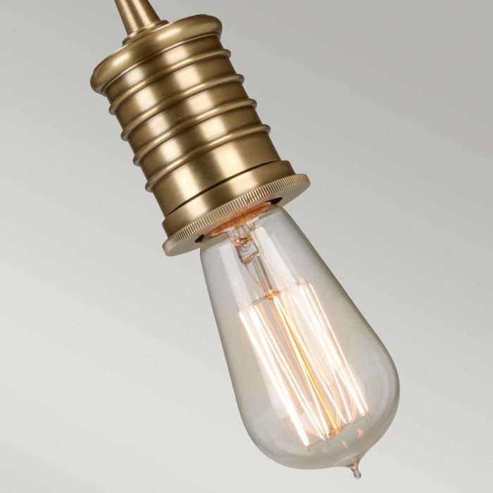 Douille 1 Light Pendant - Aged Brass