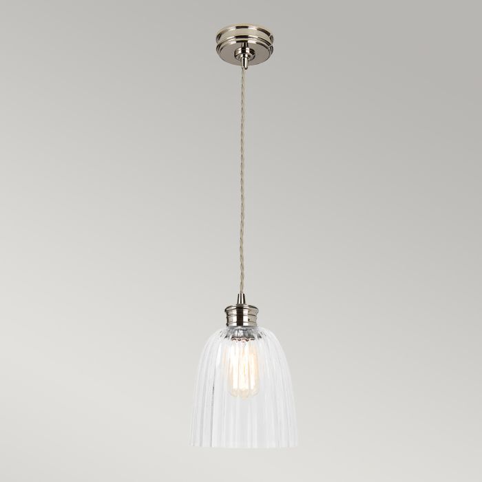 Douille 1 Light Pendant - Polished Nickel