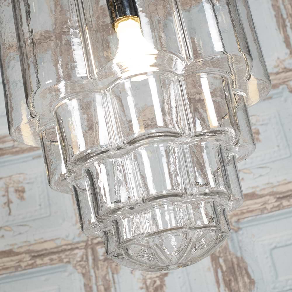 Soho Lighting Glasshouse Polished Brass Clear Pendant Light - The Schoolhouse Collection