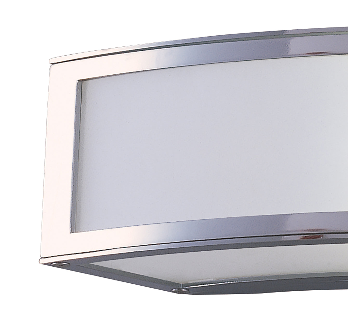 Duna E27 Wall Lamp 1 Light E27, Polished Chrome/White Acrylic, CFL Lamps INCLUDED by Mantra