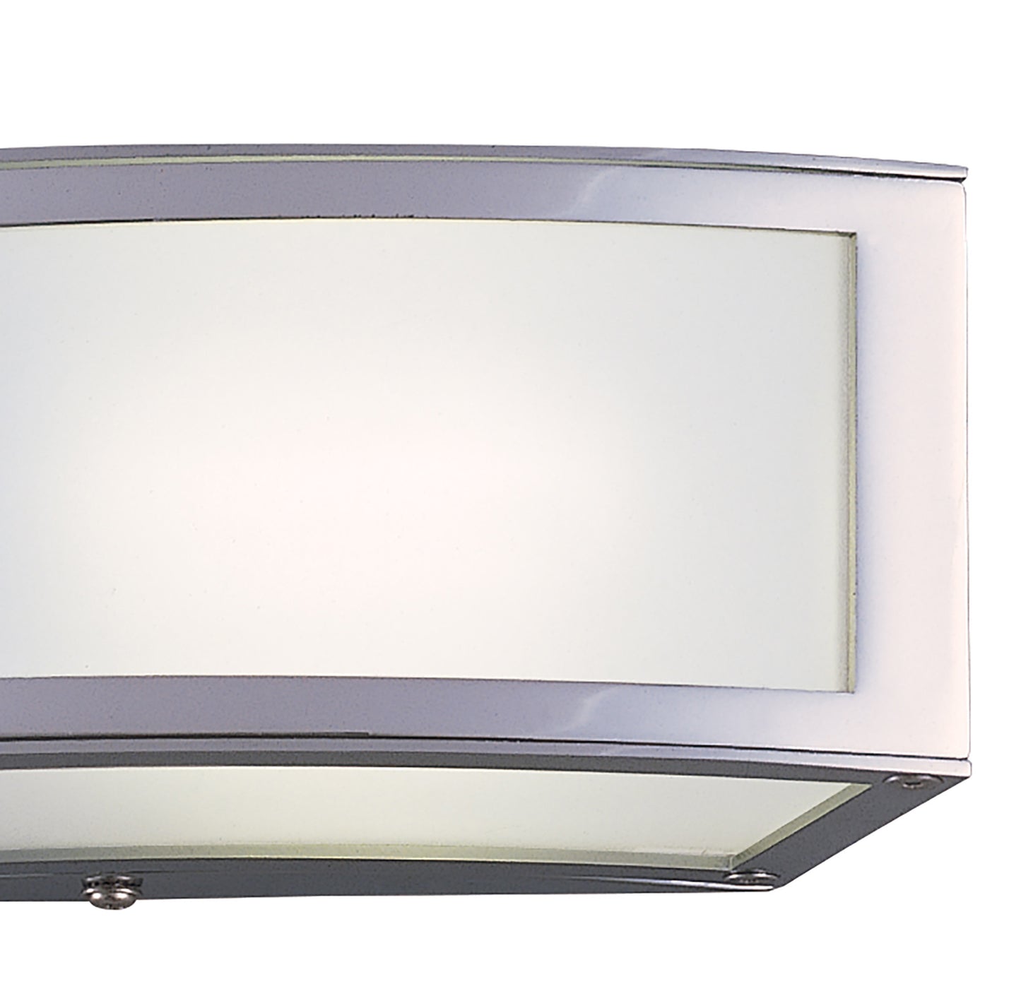 Duna E27 Wall Lamp 1 Light E27, Polished Chrome/White Acrylic, CFL Lamps INCLUDED by Mantra