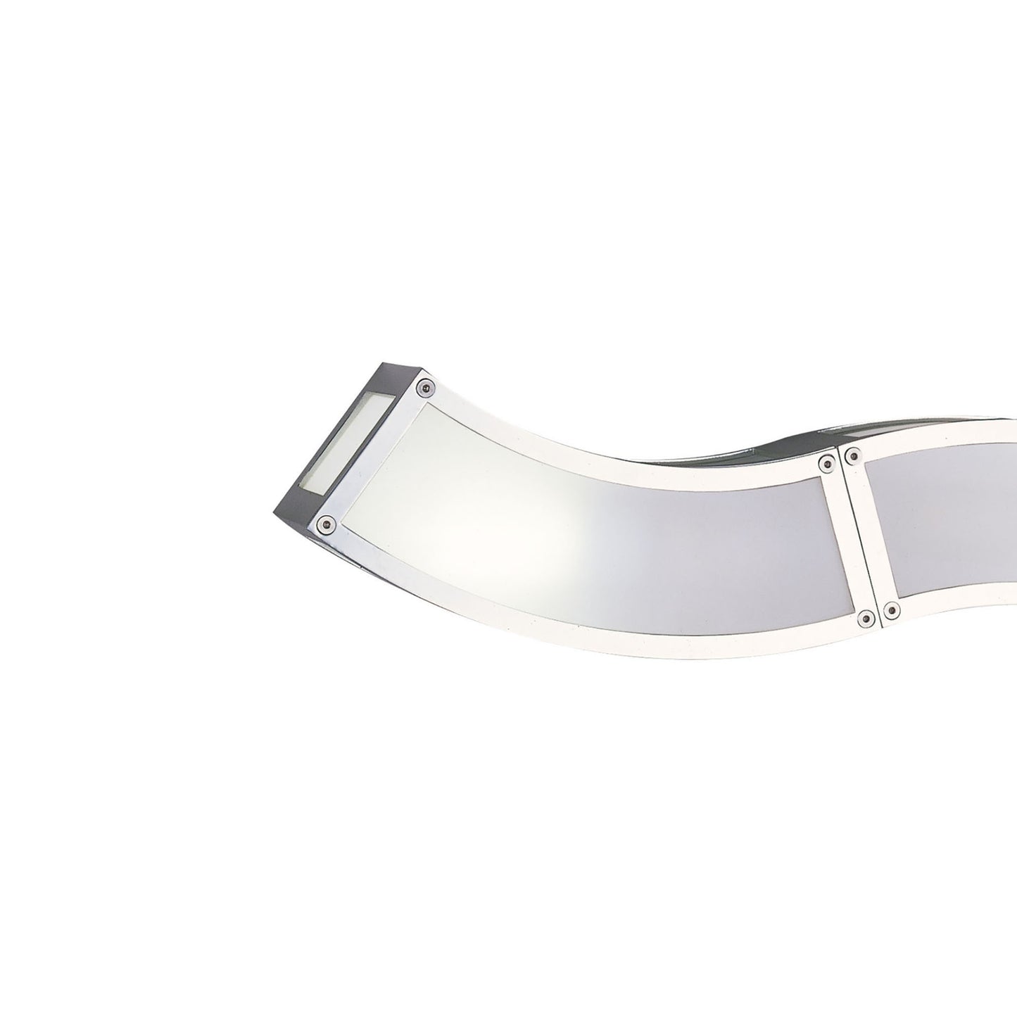 Duna E27 Wall Lamp 2 Light E27, Polished Chrome/White Acrylic, CFL Lamps INCLUDED by Mantra