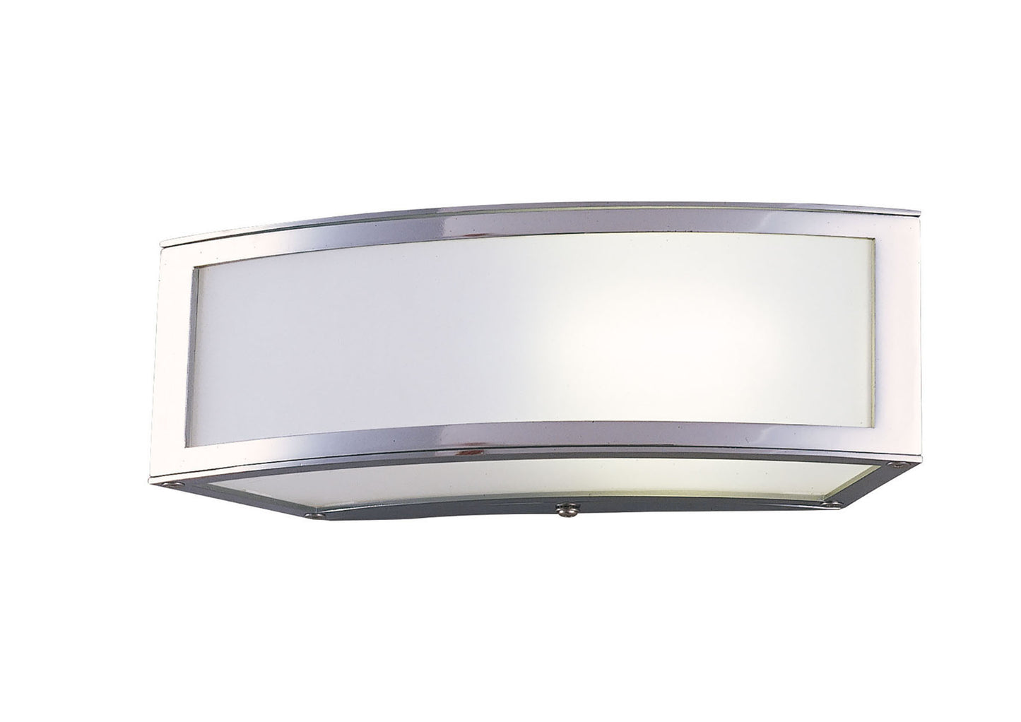 Duna GU10 Wall Lamp 1 Light L1/SGU10, Polished Chrome/White Acrylic, CFL Lamps INCLUDED by Mantra