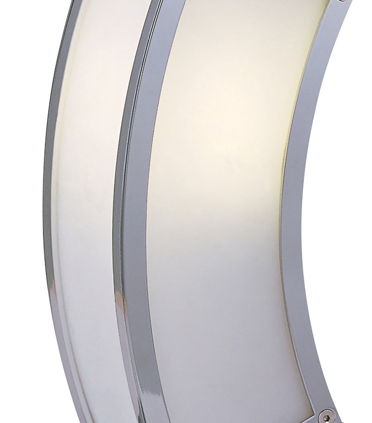 Duna GU10 Table Lamp 1 Light L1/SGU10, Polished Chrome/White Acrylic, CFL Lamps INCLUDED by Mantra