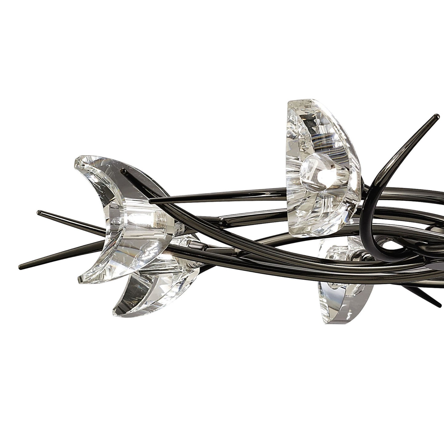 Eclipse Telescopic 8 Light G9, Black Chrome by Mantra
