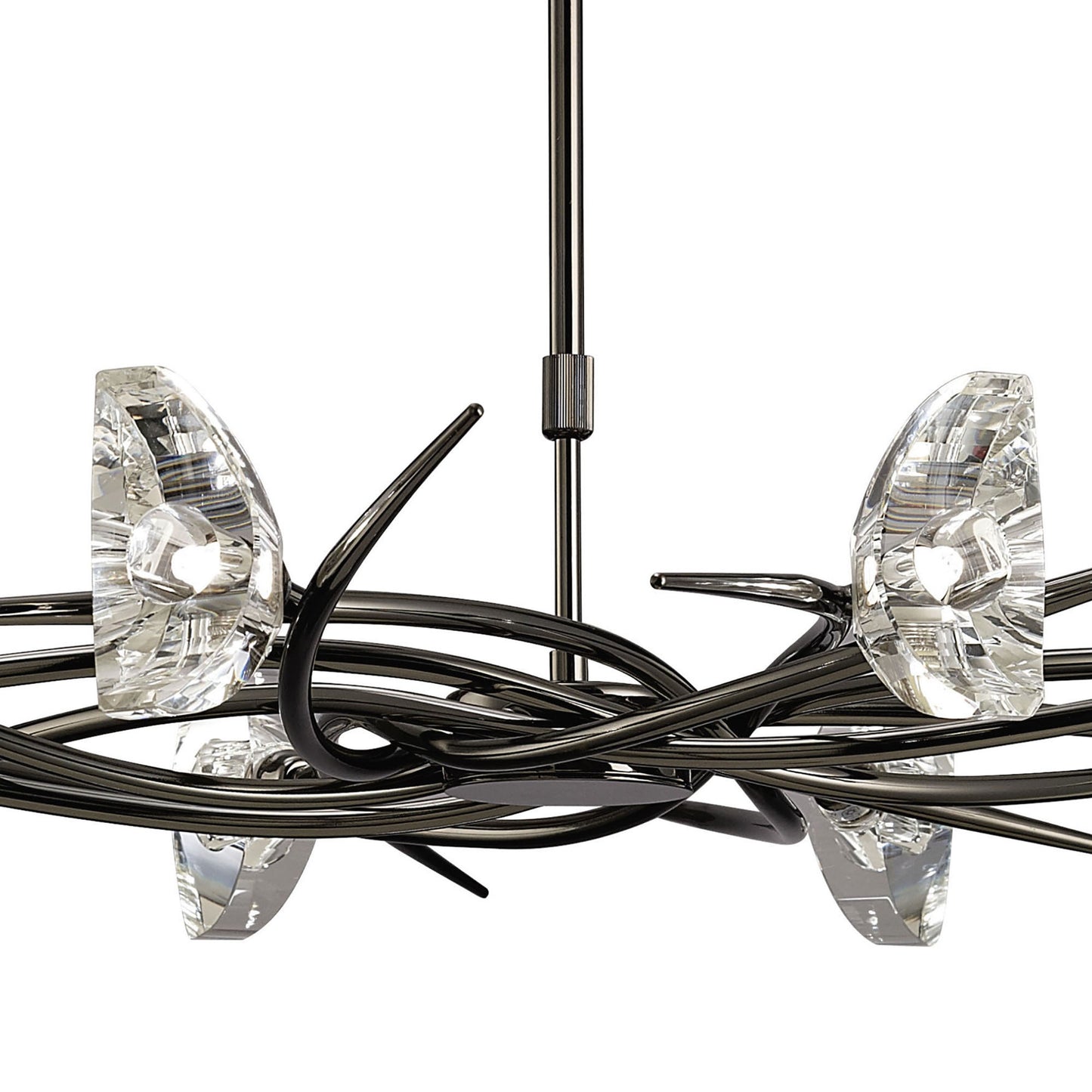 Eclipse Telescopic 8 Light G9, Black Chrome by Mantra