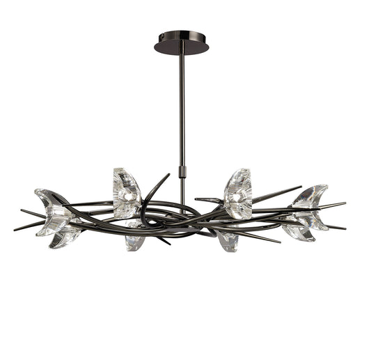 Eclipse Telescopic 8 Light G9, Black Chrome by Mantra