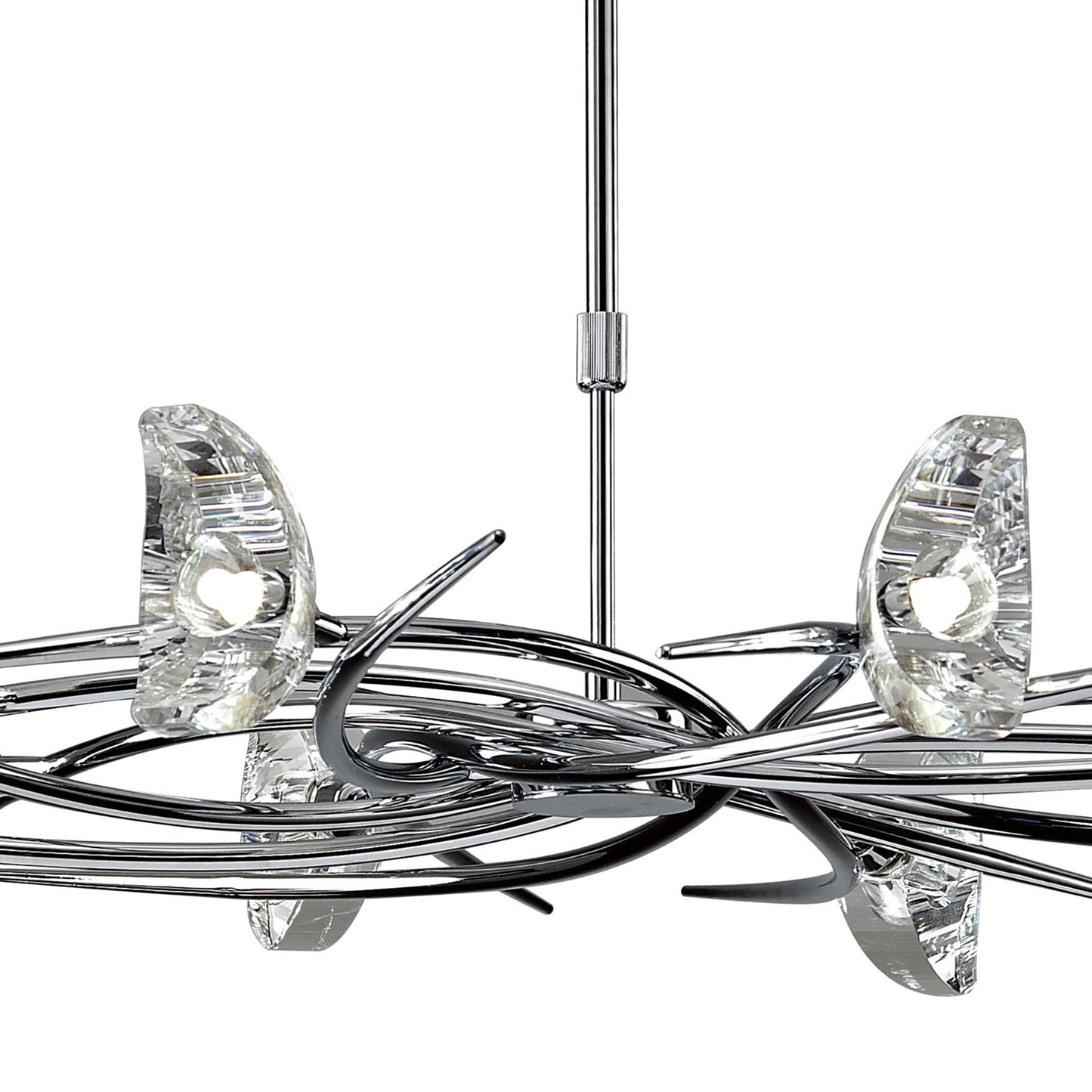 Eclipse Telescopic 8 Light G9, Polished Chrome by Mantra