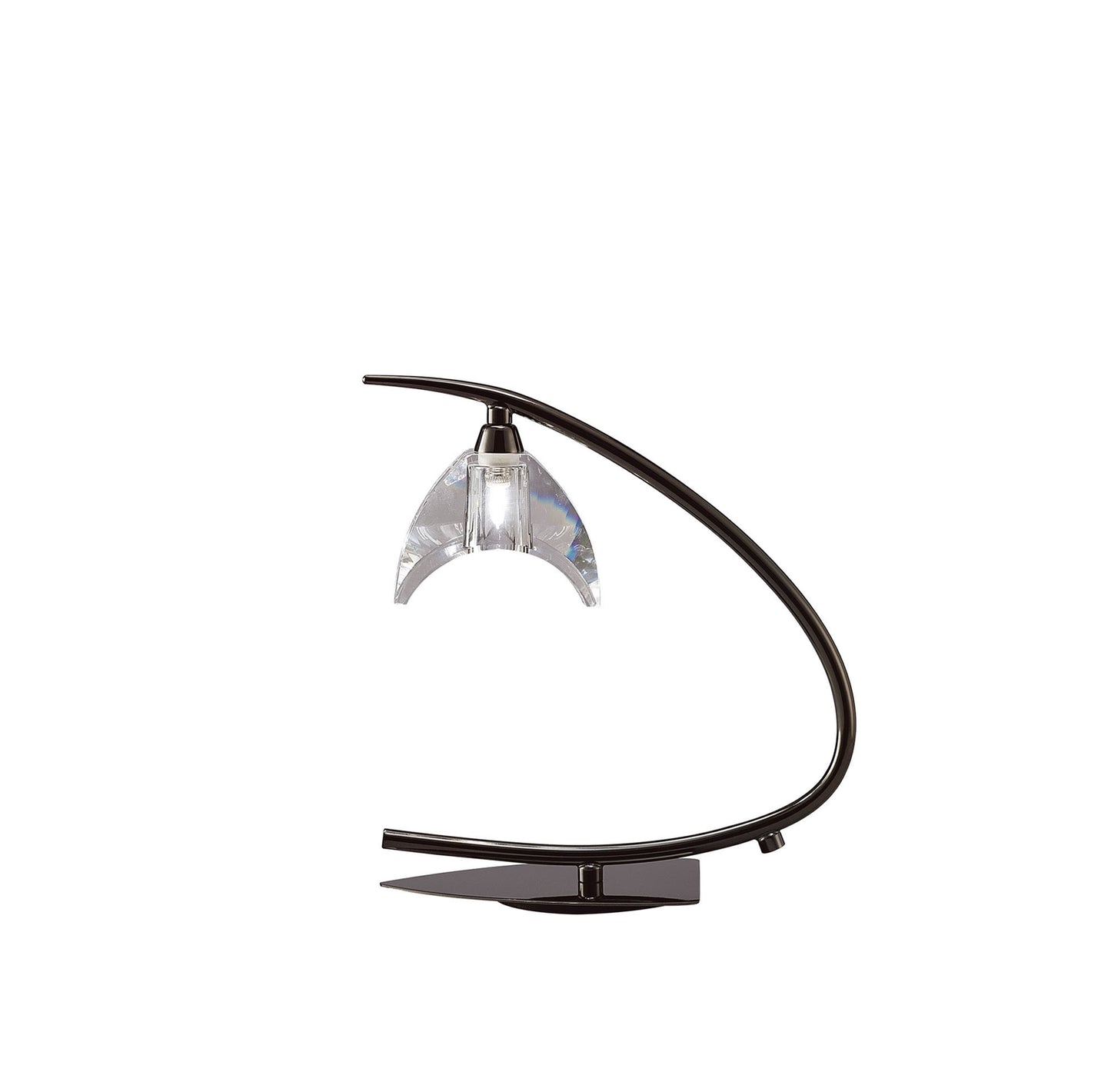 Eclipse Table Lamp 1 Light G9 Small, Black Chrome by Mantra