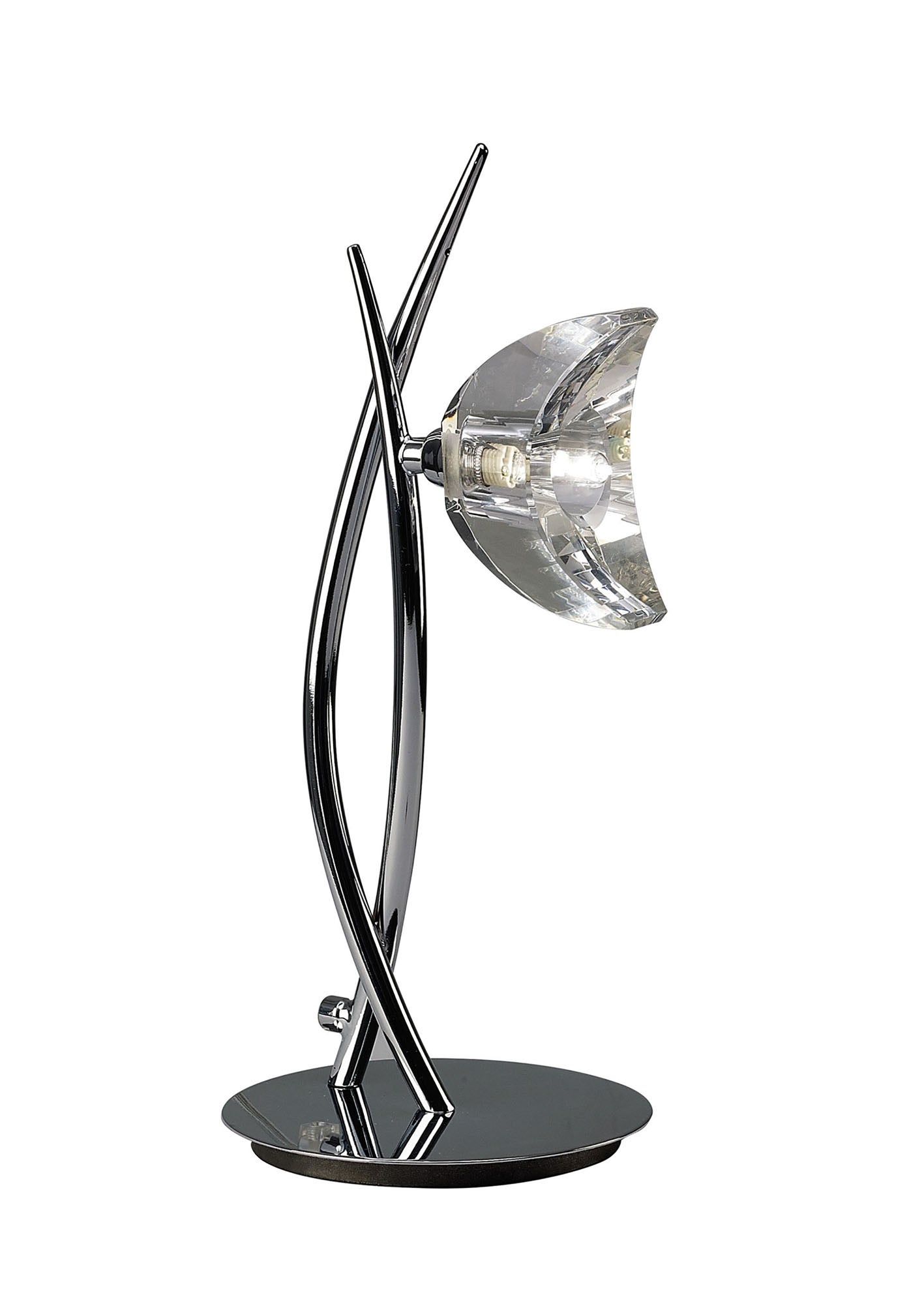 Eclipse Tall Table Lamp 1 Light G9, Polished Chrome by Mantra