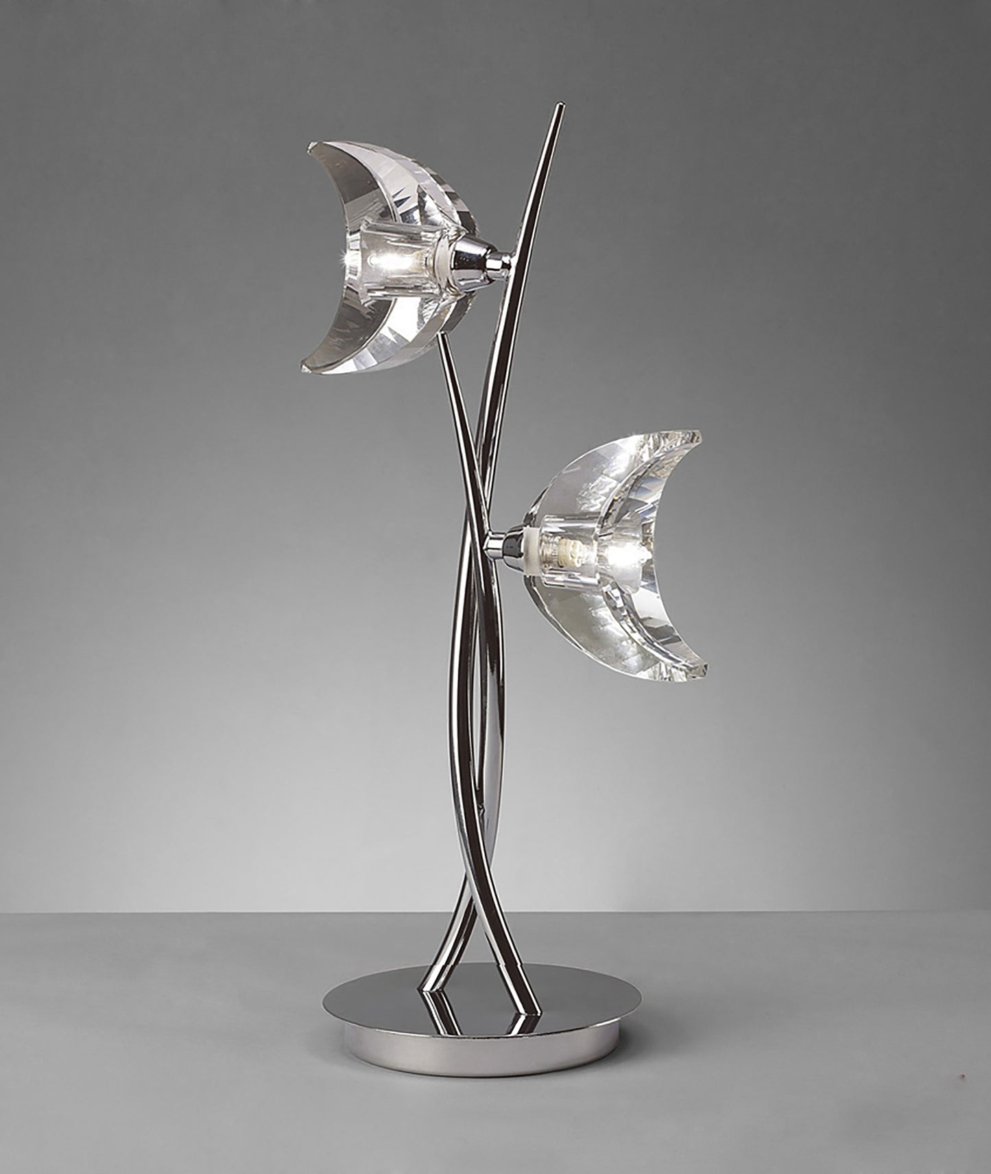 Eclipse Table Lamp 2 Light G9, Polished Chrome by Mantra