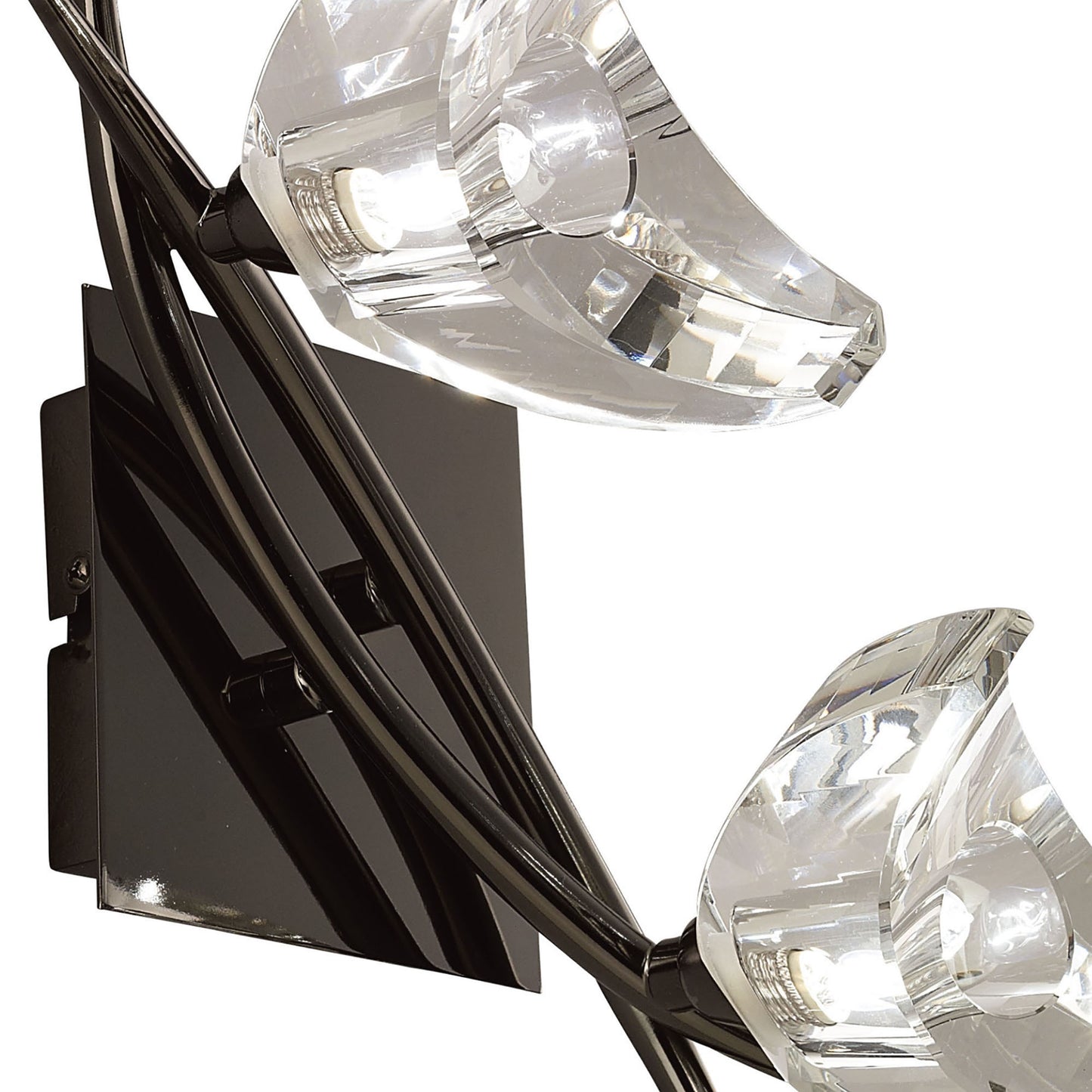 Eclipse Wall Lamp 2 Light G9, Black Chrome by Mantra