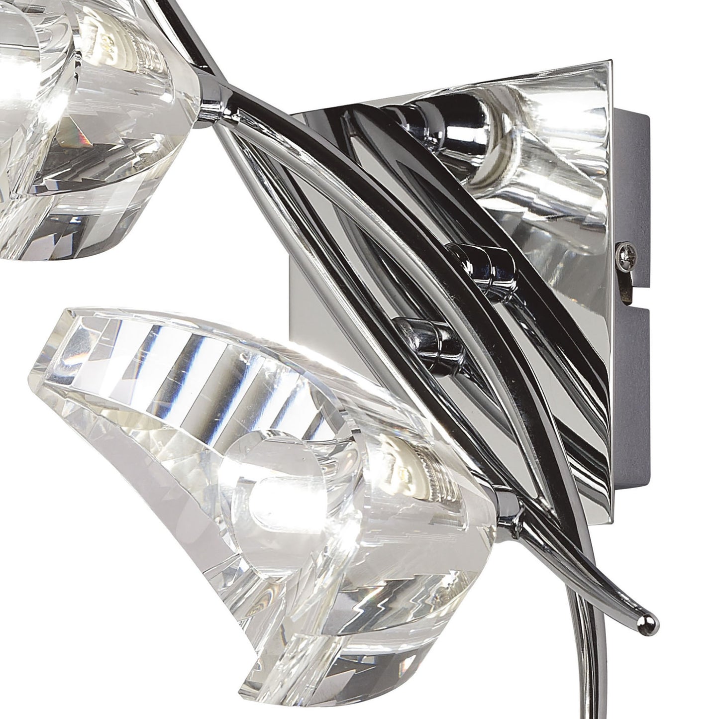 Eclipse Wall Lamp Switched 2 Light G9, Polished Chrome by Mantra