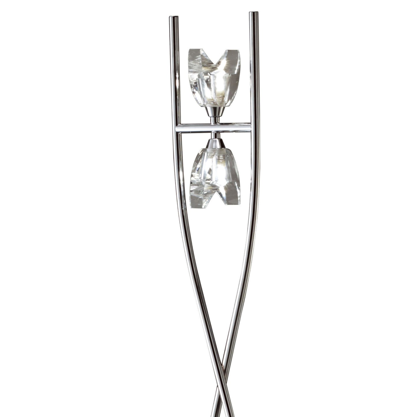 Eclipse Floor Lamp 2 Light G9, Polished Chrome, NOT LED/CFL Compatible by Mantra