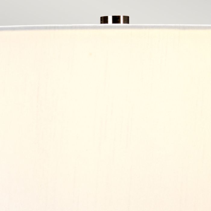 Eden Park 1 Light Table Lamp - Green, Turquoise and Gold with Cream Shade