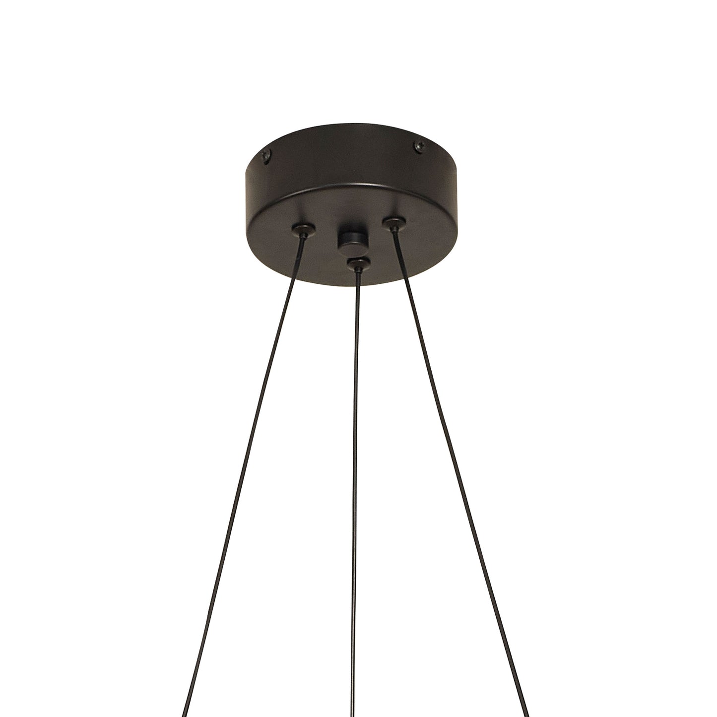 Electra Small Pendant 7W + 14W LED, 3000K, 1600lm, Black / Black Chrome / White Acrylic, 3yrs Warranty by Mantra