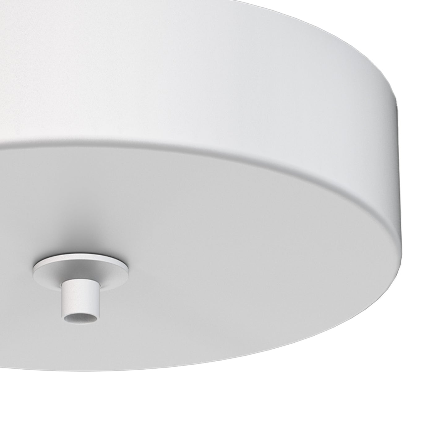 Elsa 1 Hole 100mm Round Canopy Kit, White by Mantra