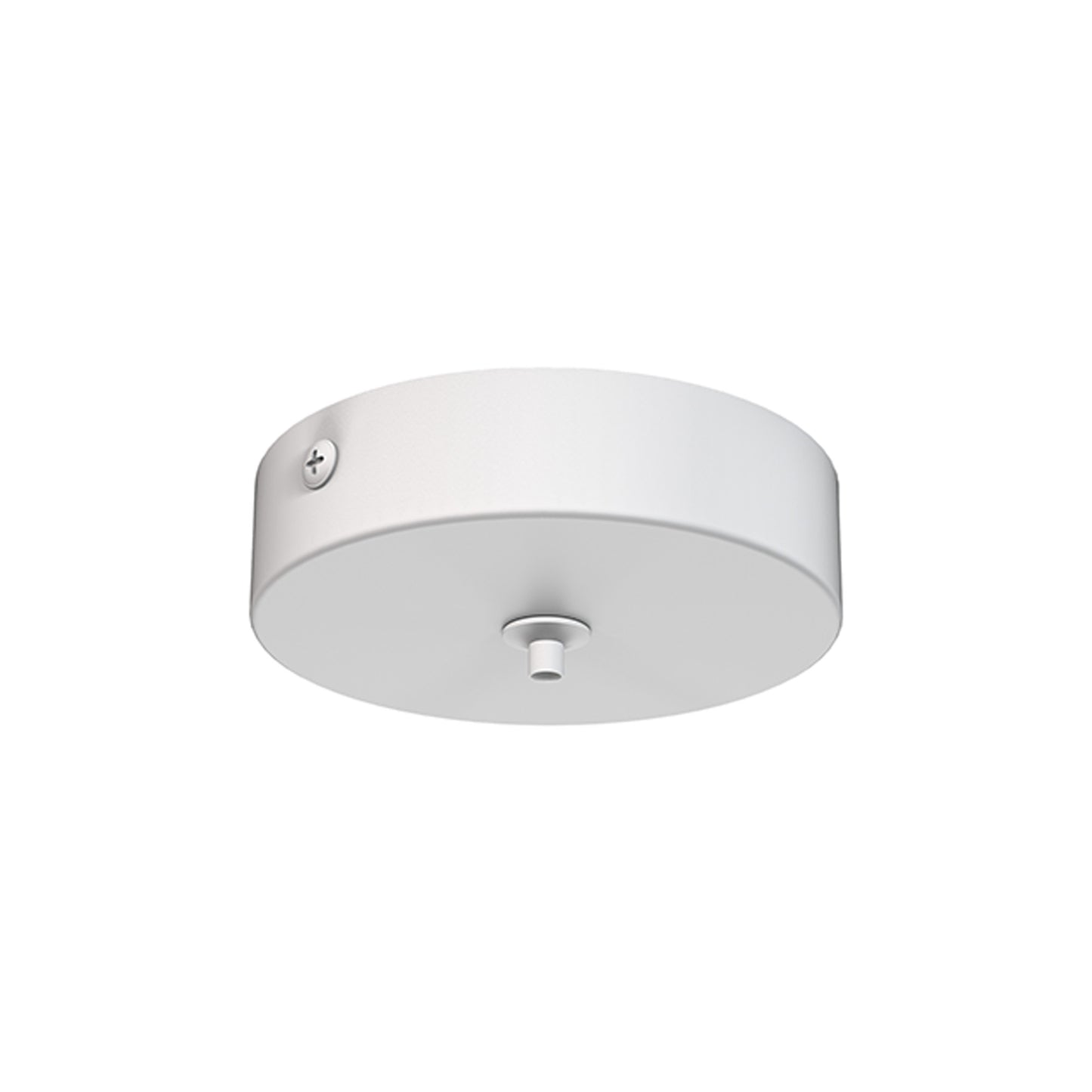 Elsa 1 Hole 100mm Round Canopy Kit, White by Mantra