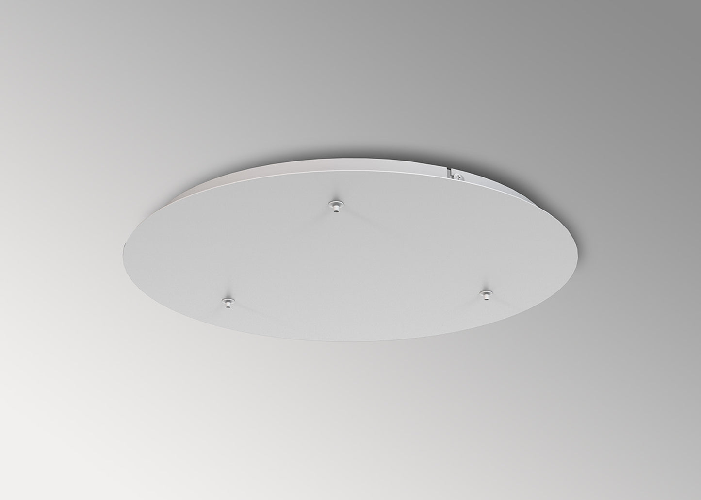 Elsa 3 Hole 500mm Round Canopy Kit, White by Mantra