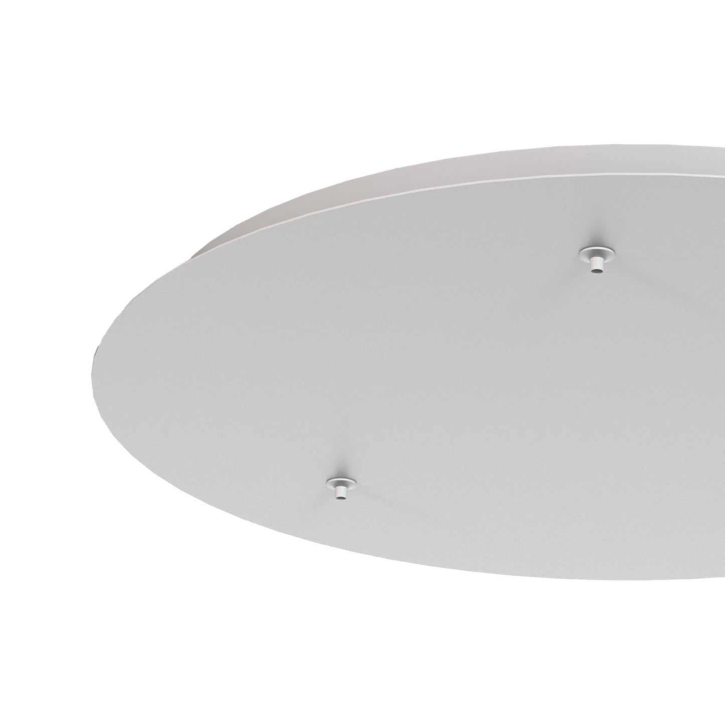 Elsa 3 Hole 500mm Round Canopy Kit, White by Mantra