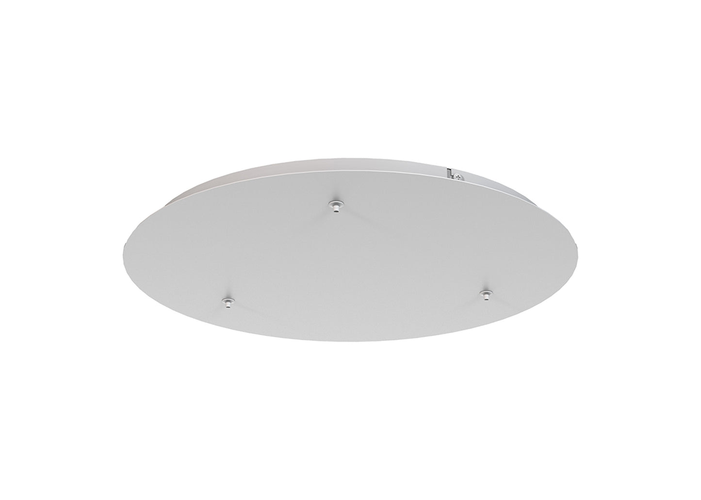 Elsa 3 Hole 500mm Round Canopy Kit, White by Mantra