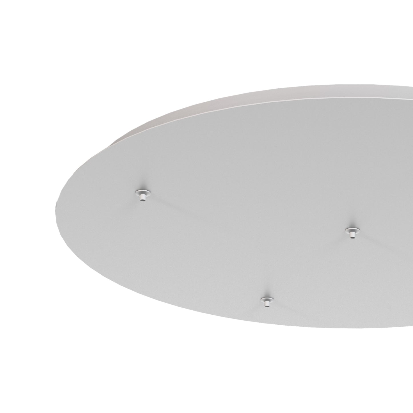 Elsa 5 Hole 600mm Round Canopy Kit, White by Mantra