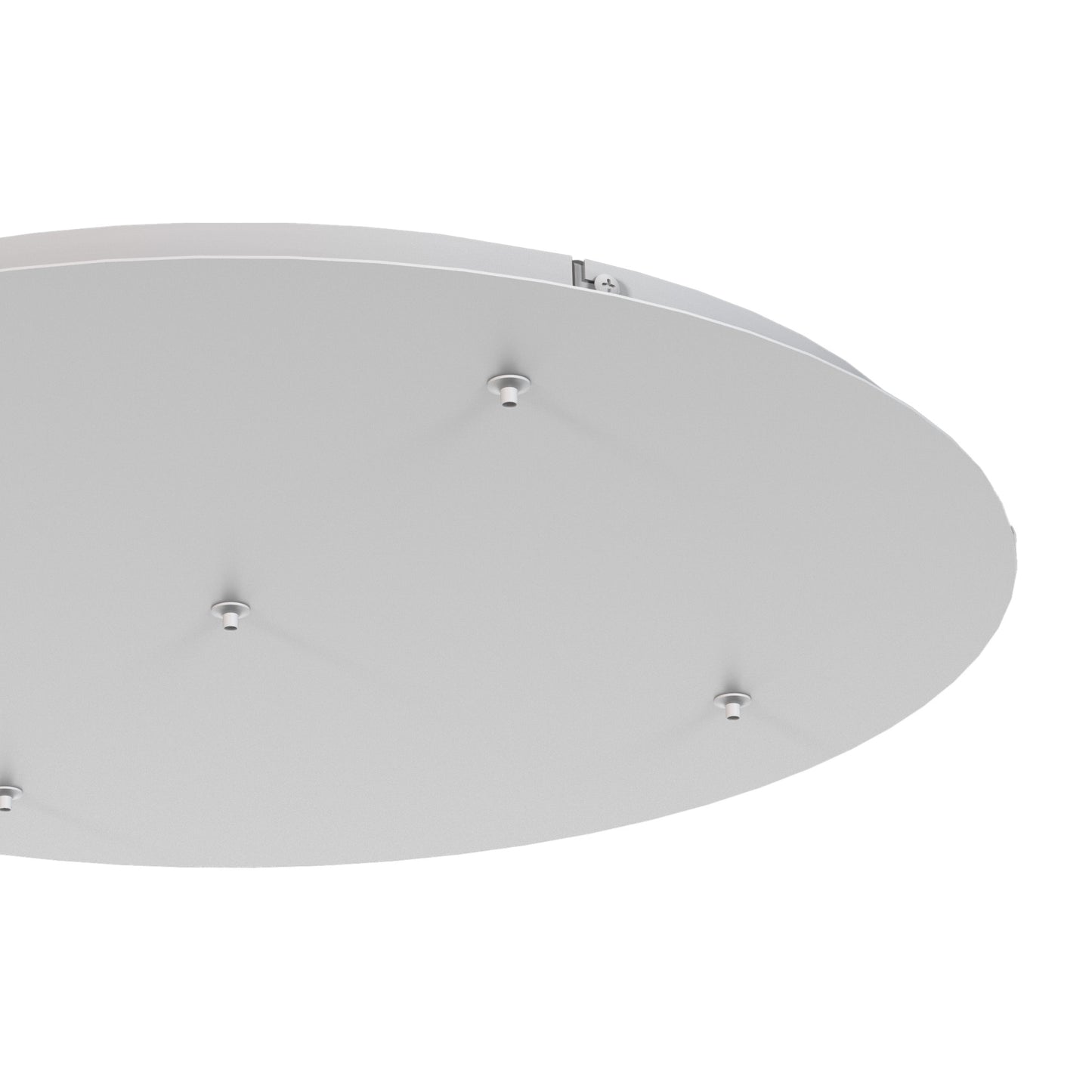 Elsa 5 Hole 600mm Round Canopy Kit, White by Mantra