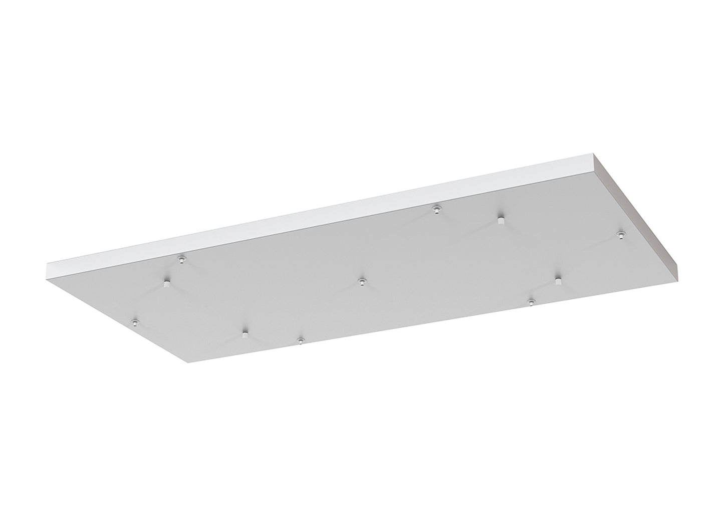 Elsa 7 Hole 940 x 460mm Rectangular Canopy Kit, White by Mantra