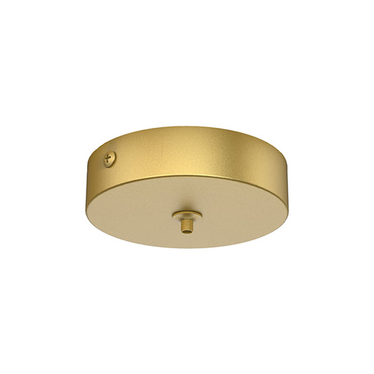Elsa 1 Hole 100mm Round Canopy Kit, Gold by Mantra