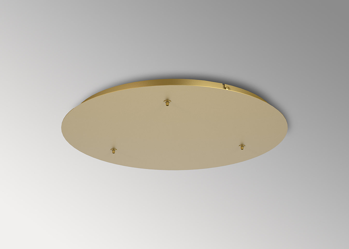 Elsa 3 Hole 500mm Round Canopy Kit, Gold by Mantra