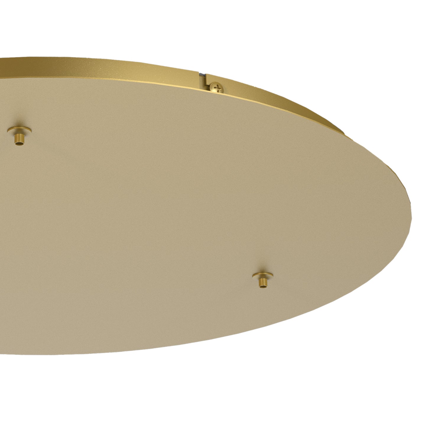 Elsa 3 Hole 500mm Round Canopy Kit, Gold by Mantra