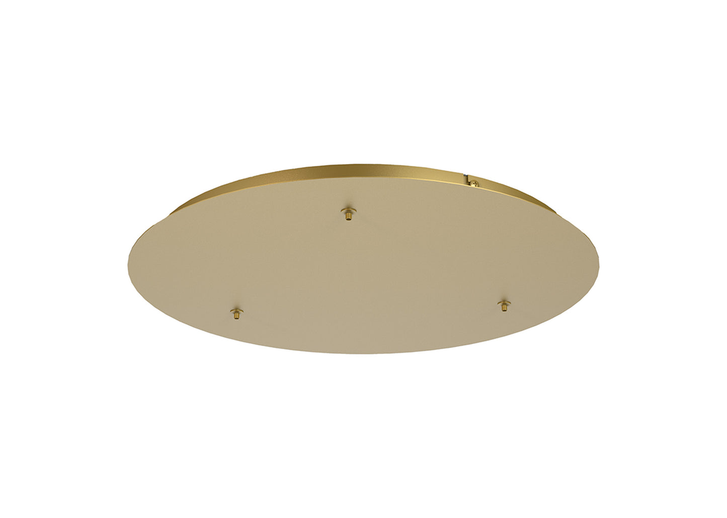 Elsa 3 Hole 500mm Round Canopy Kit, Gold by Mantra