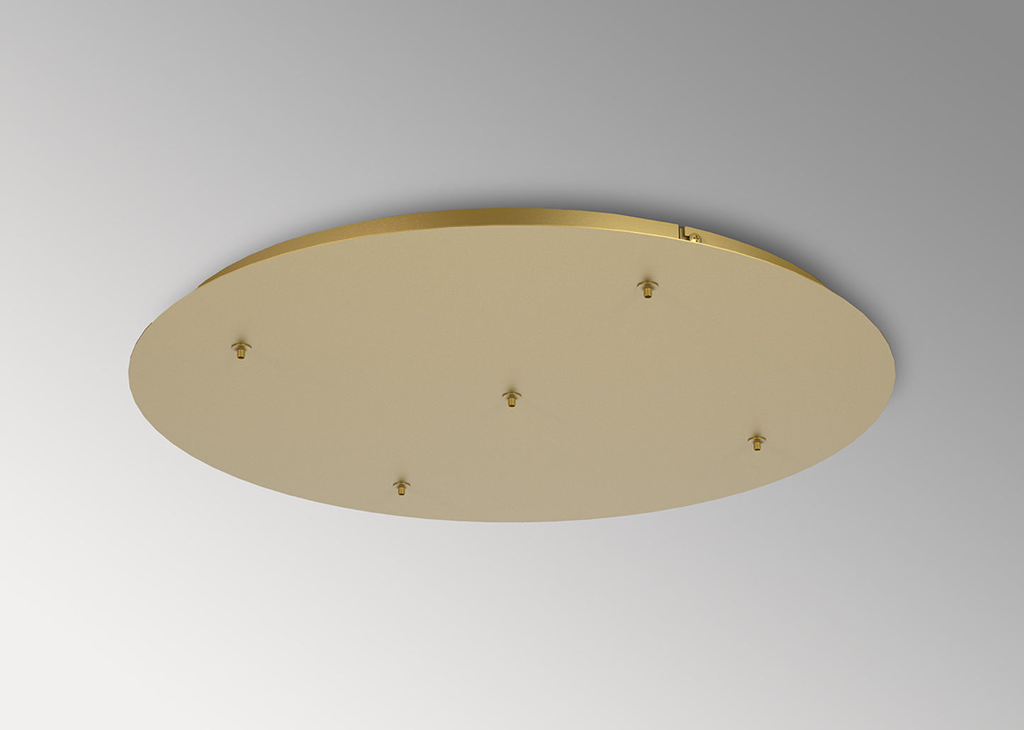 Elsa 5 Hole 600mm Round Canopy Kit, Gold by Mantra