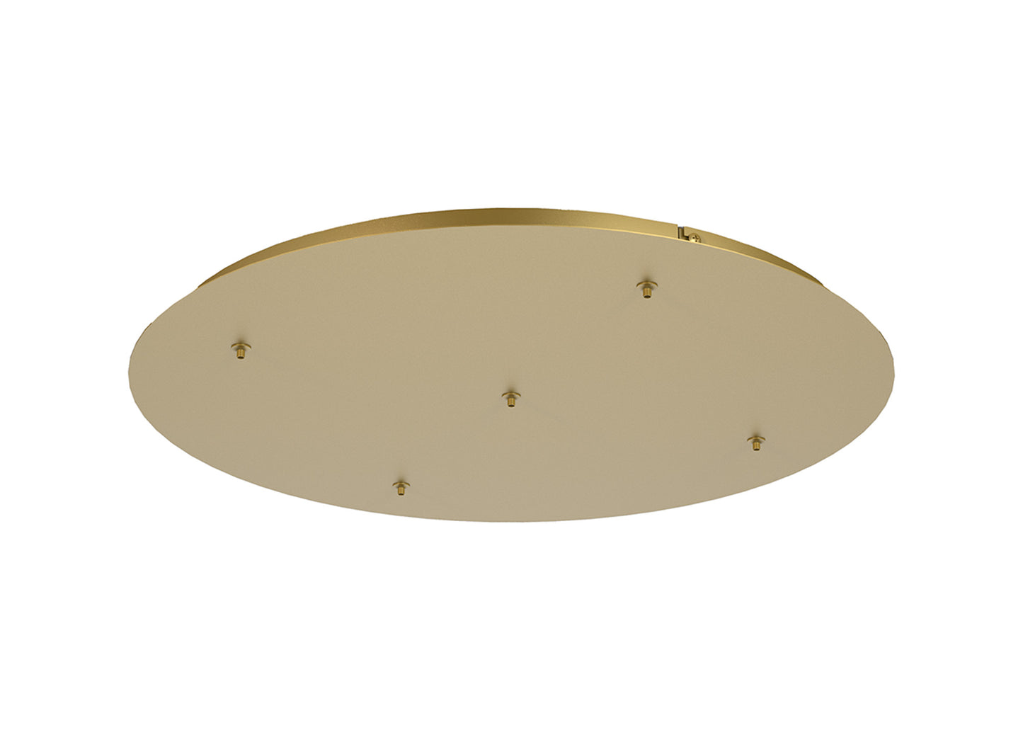 Elsa 5 Hole 600mm Round Canopy Kit, Gold by Mantra