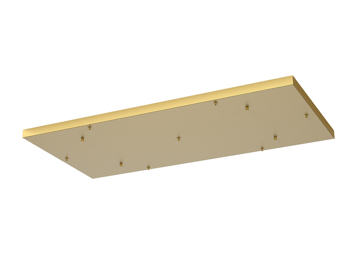 Elsa 7 Hole 940 x 460mm Rectangular Canopy Kit, Gold by Mantra