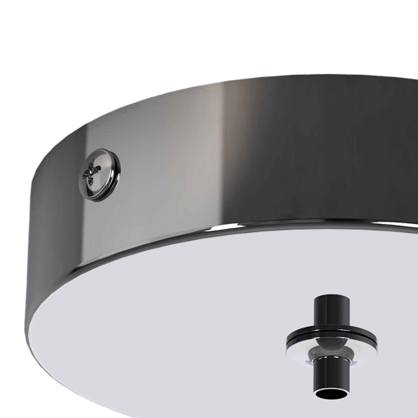 Elsa 1 Hole 100mm Round Canopy Kit, Chrome by Mantra