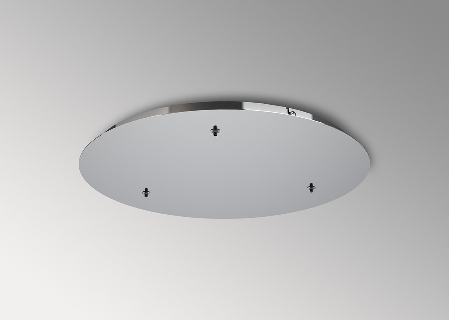 Elsa 3 Hole 500mm Round Canopy Kit, Chrome by Mantra