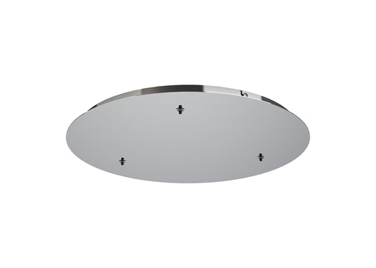 Elsa 3 Hole 500mm Round Canopy Kit, Chrome by Mantra