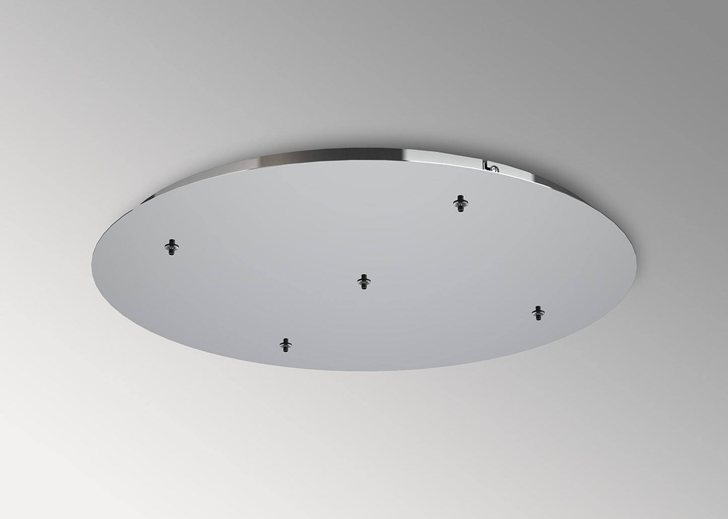 Elsa 5 Hole 600mm Round Canopy Kit, Chrome by Mantra